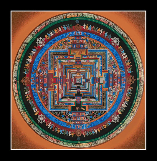 Kalachakra Mandala (In Brown)