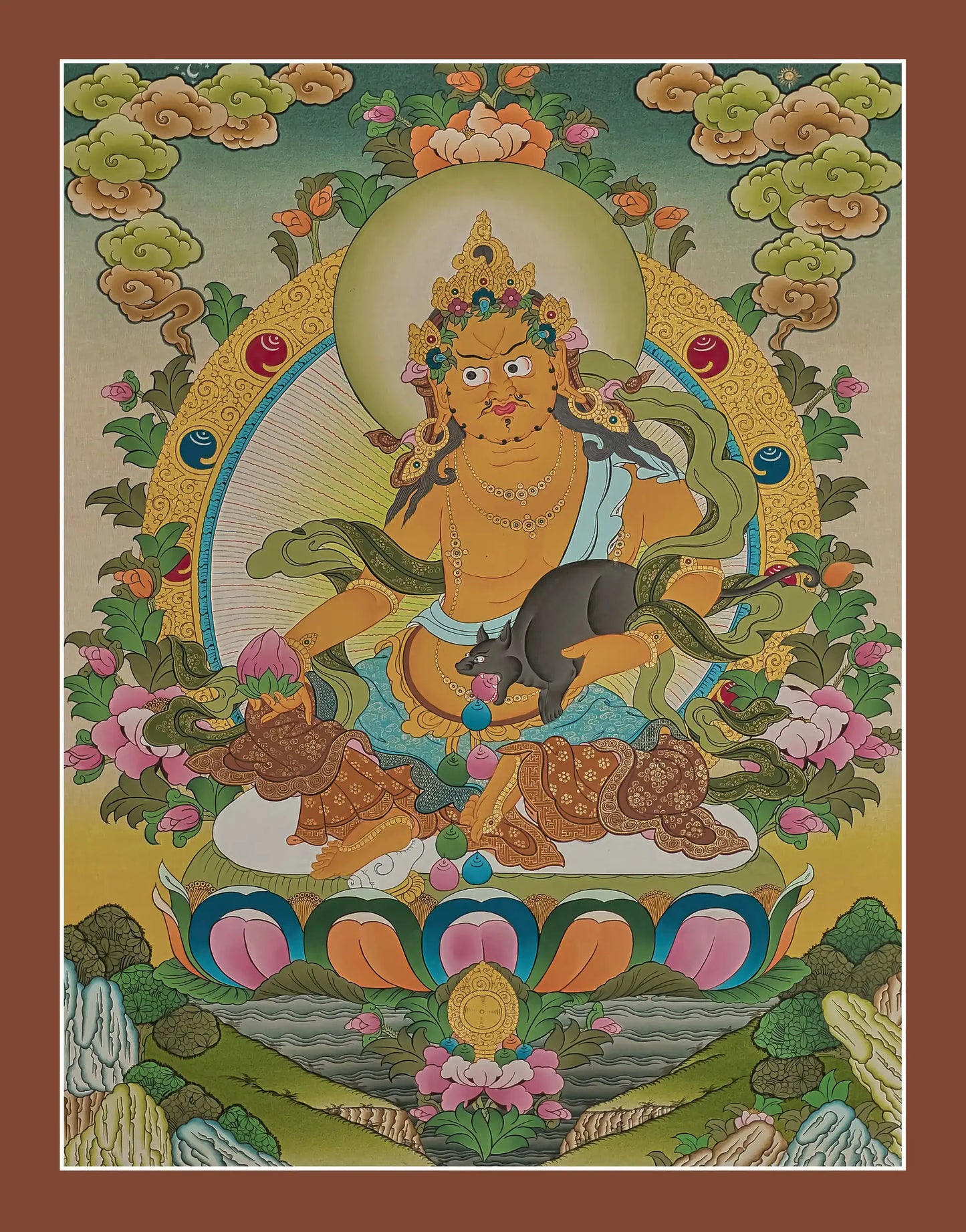 Jambhala Thangka - (15" * 20")