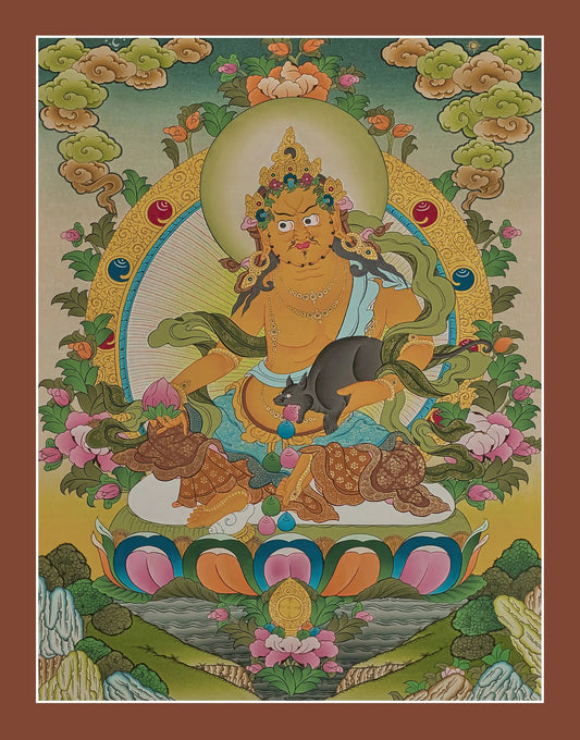 Jambhala Thangka - (15" * 20")