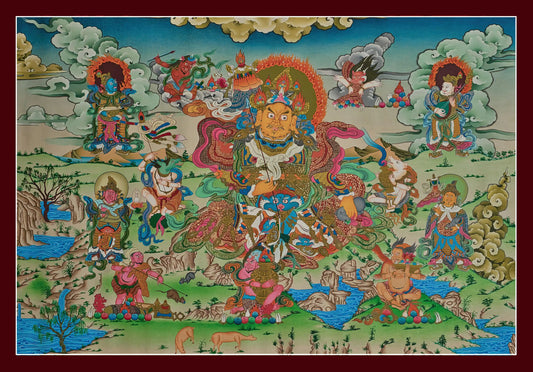 Jambhala Thangka (Landscape) - (35" * 24")