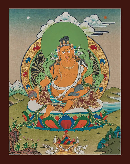 Jambhala Thangka - (10" * 14")