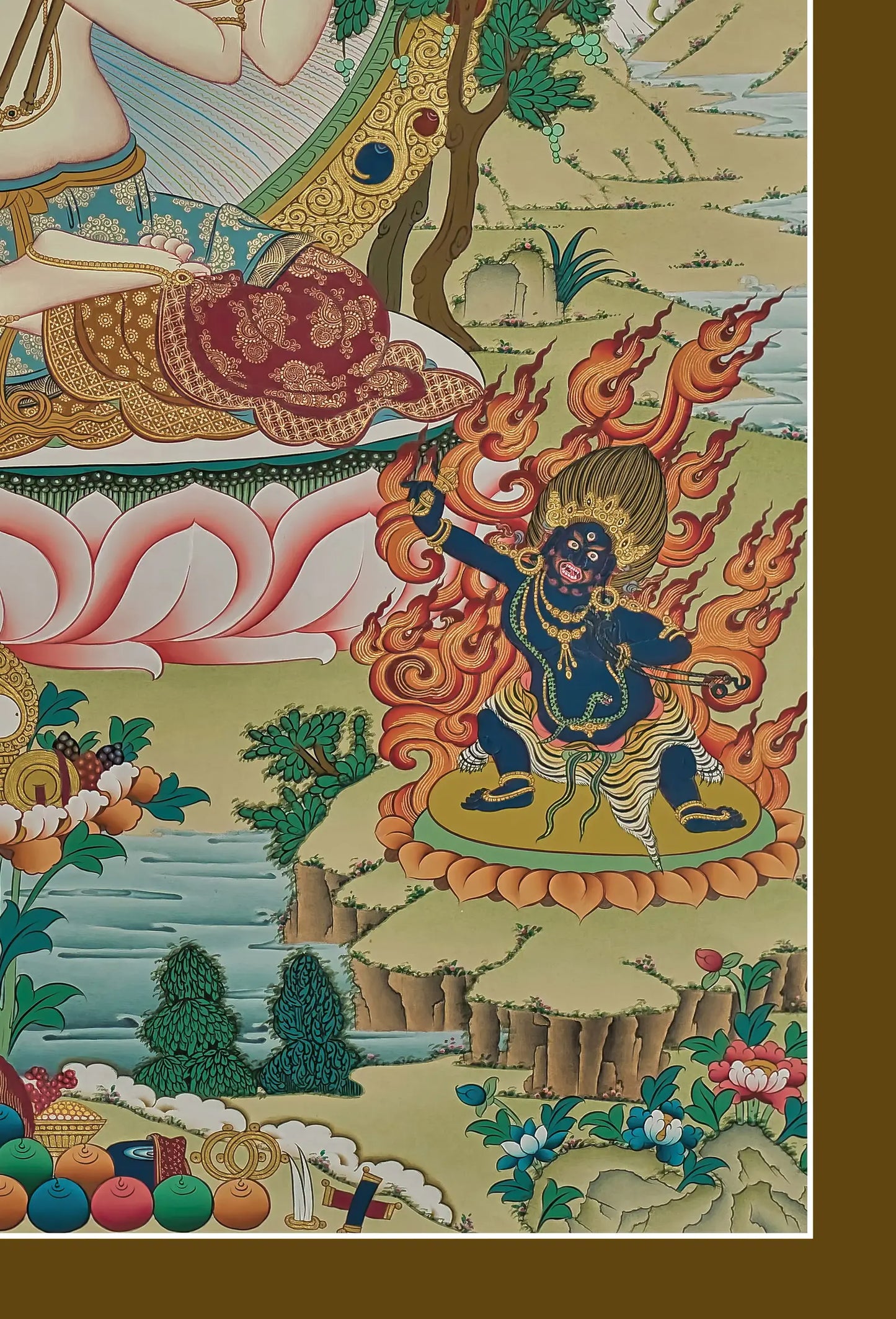 Chenrezig, Amitabha, Green Tara and Other Deities