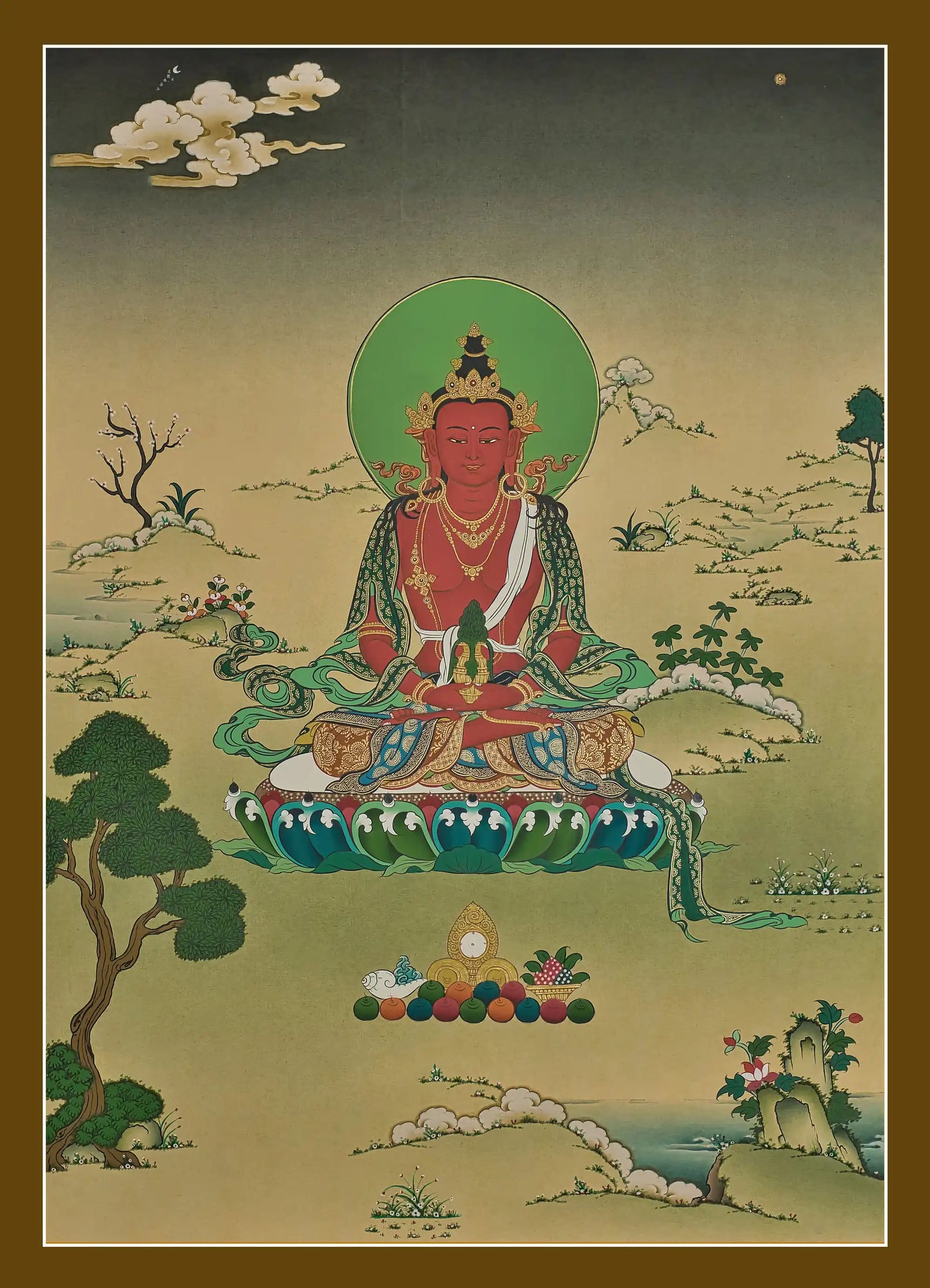 Amitayus Lord of Infinite Life Thangka