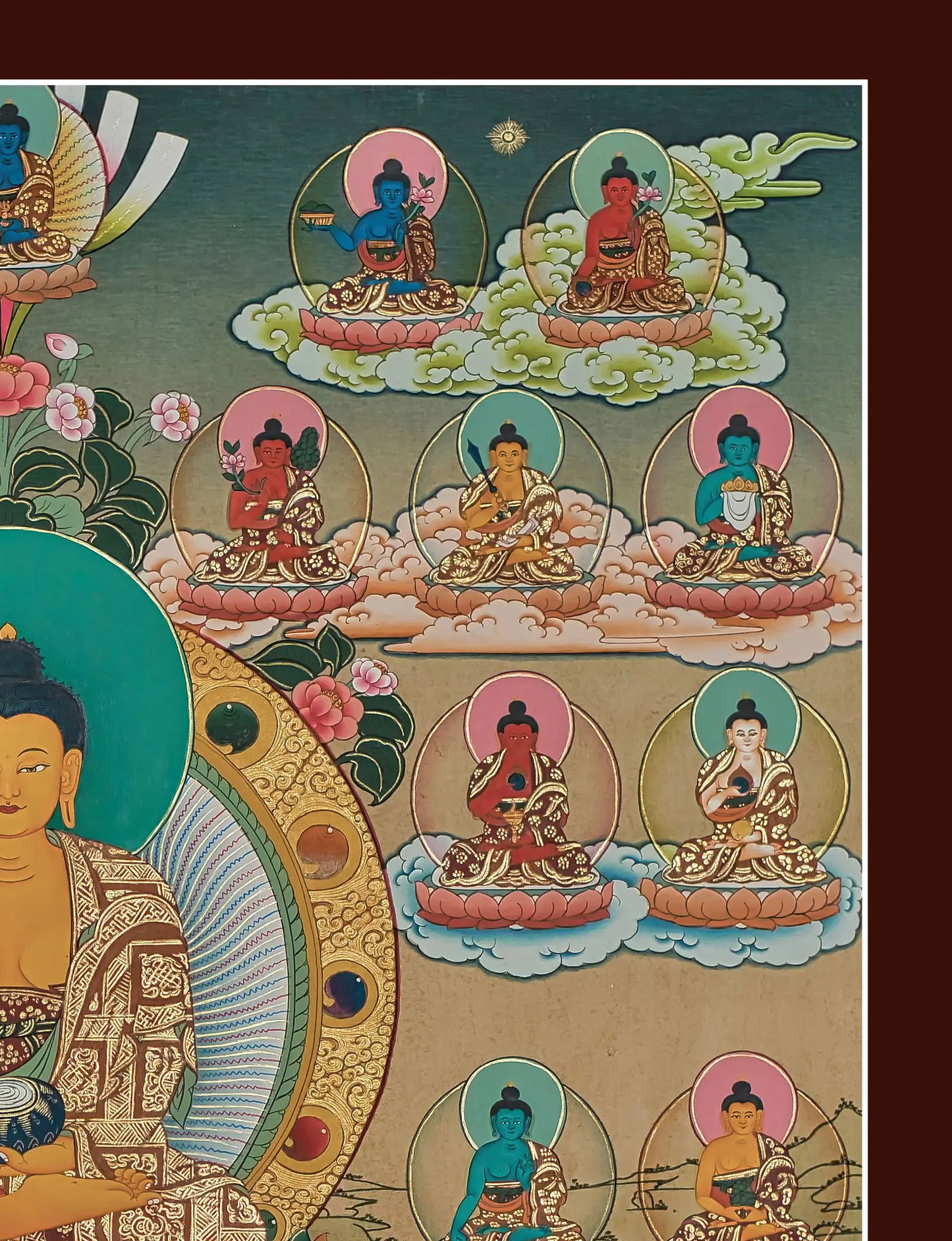 Thirty Five Buddhas Thanka Painting