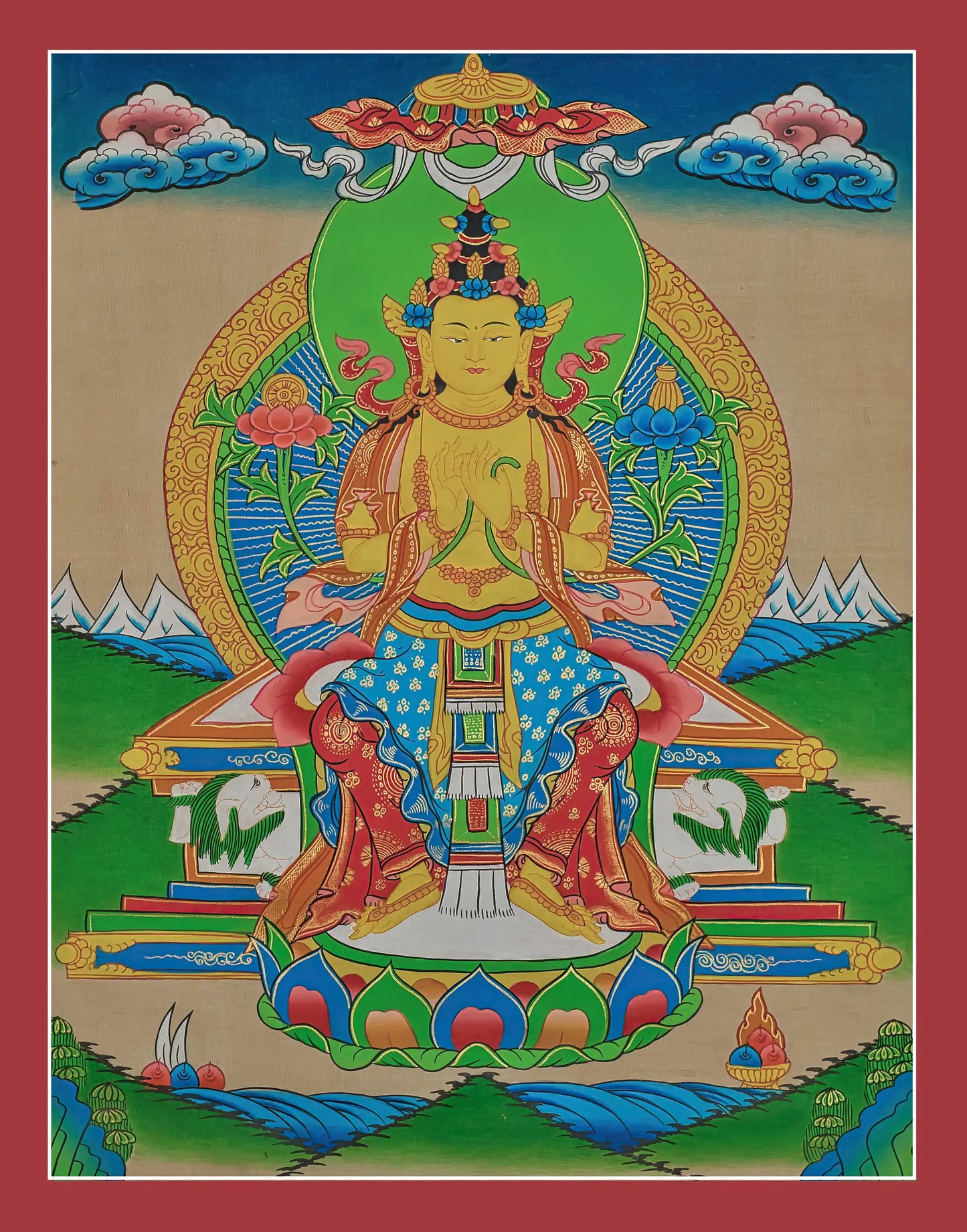 Maitreya Thangka (Bodhisattva)