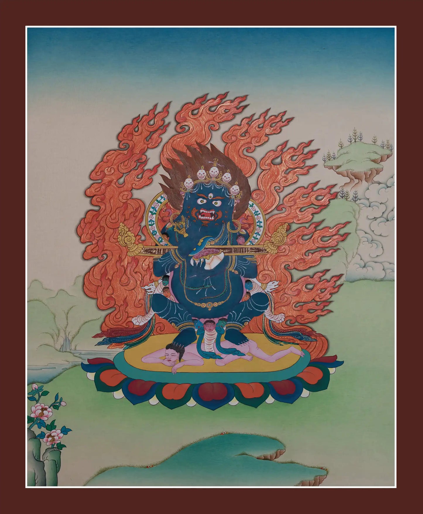 Mahakala Thangka (15" * 20")