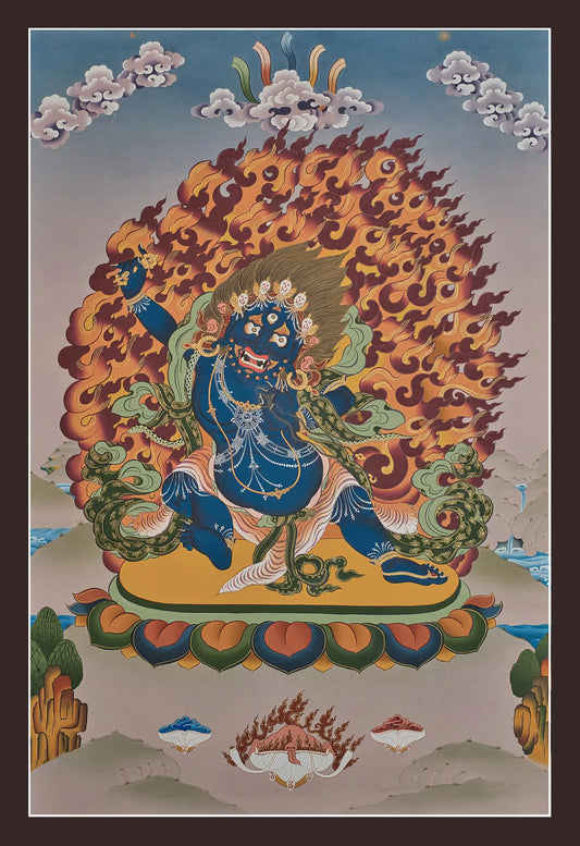 Vajrapani Thangka - (20" * 30")