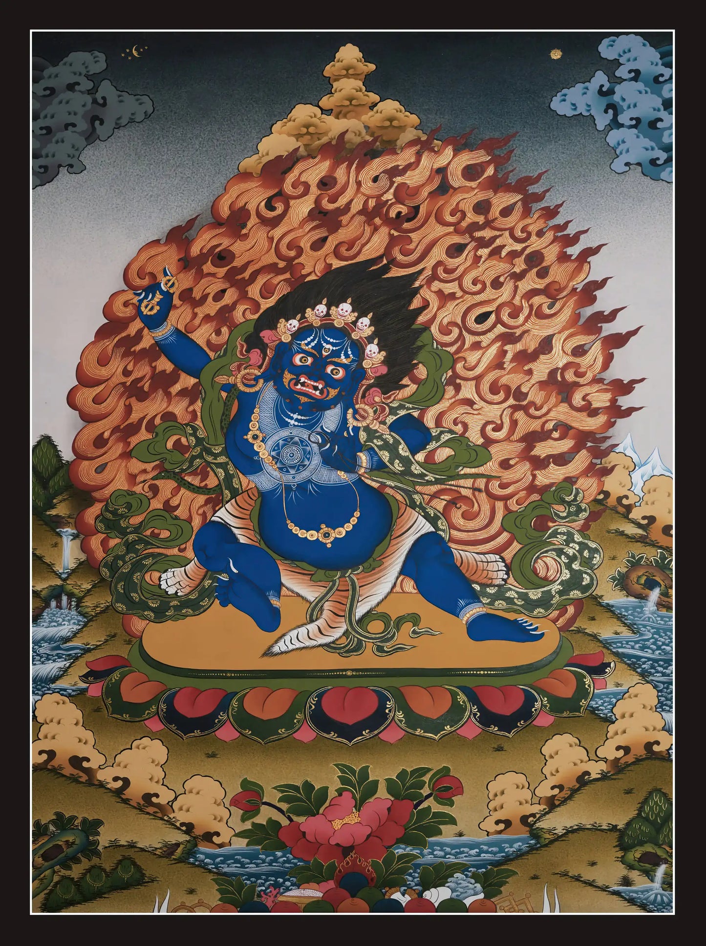 Vajrapani Thangka - (20" * 30")