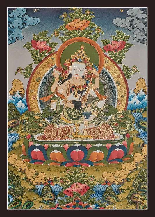Vajrasattva Thangka - (20" * 30")