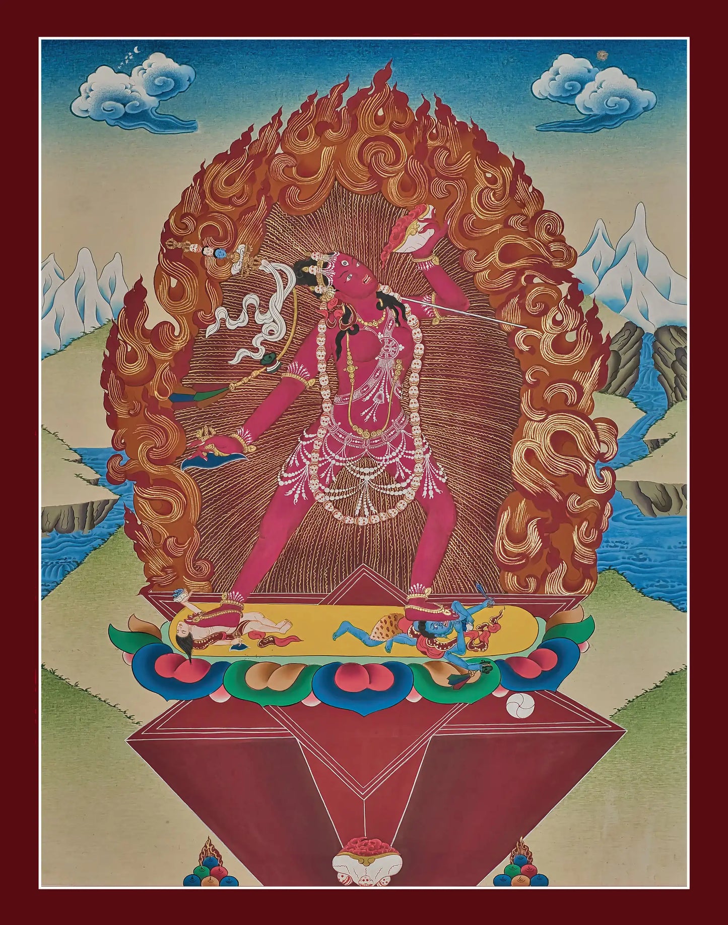 Vajrayogini Thangka - (15" * 20")