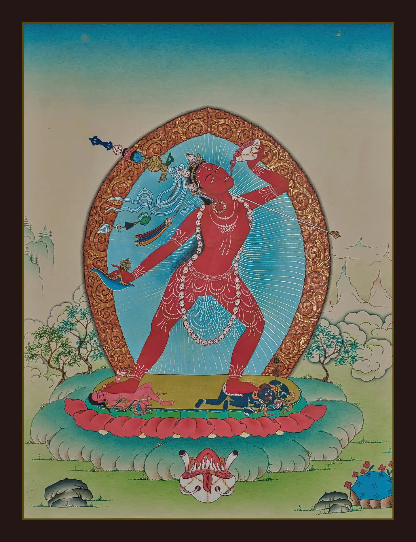 Vajrayogini Thangka - (11" * 15")