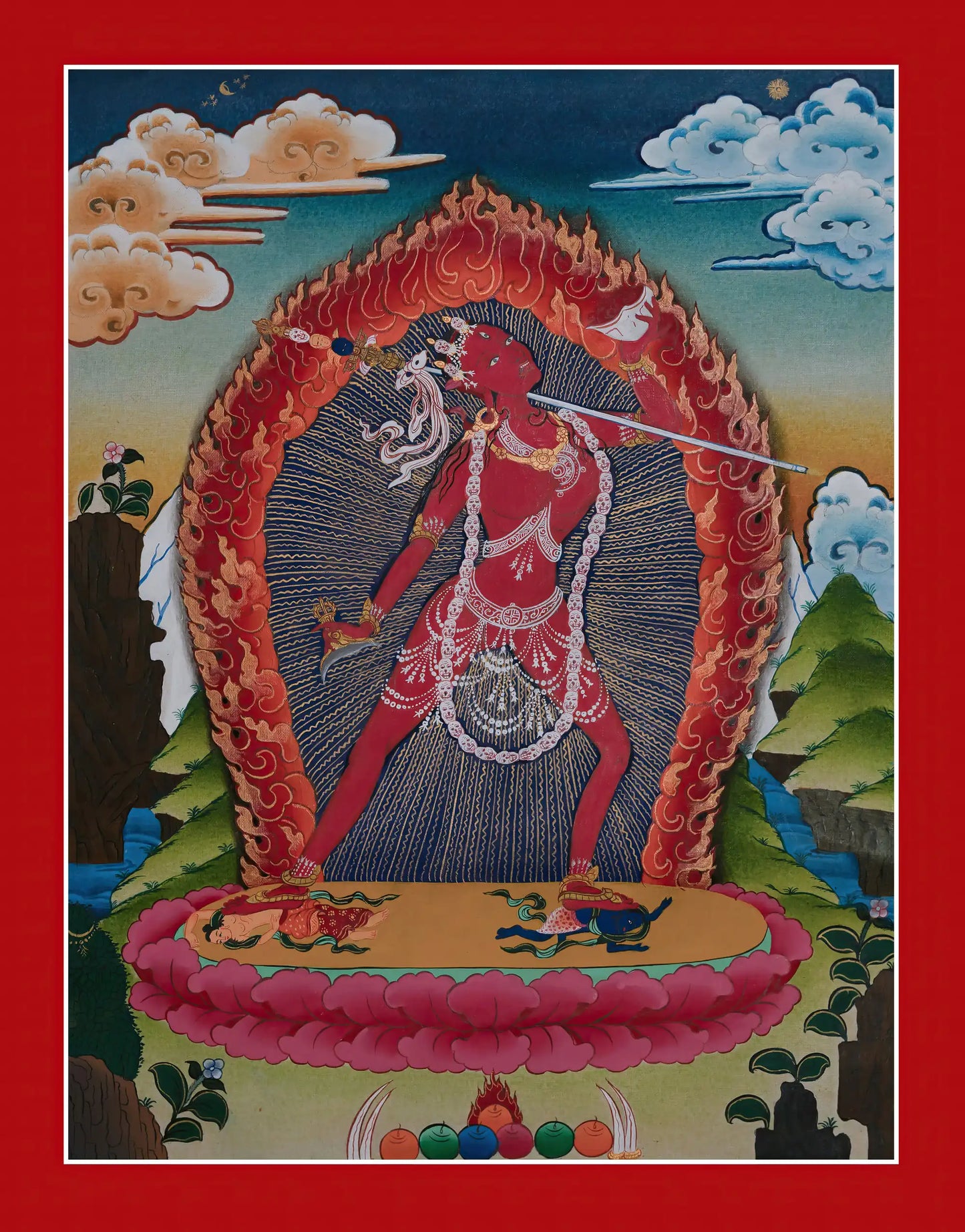 Vajrayogini Thangka - (18" * 28")