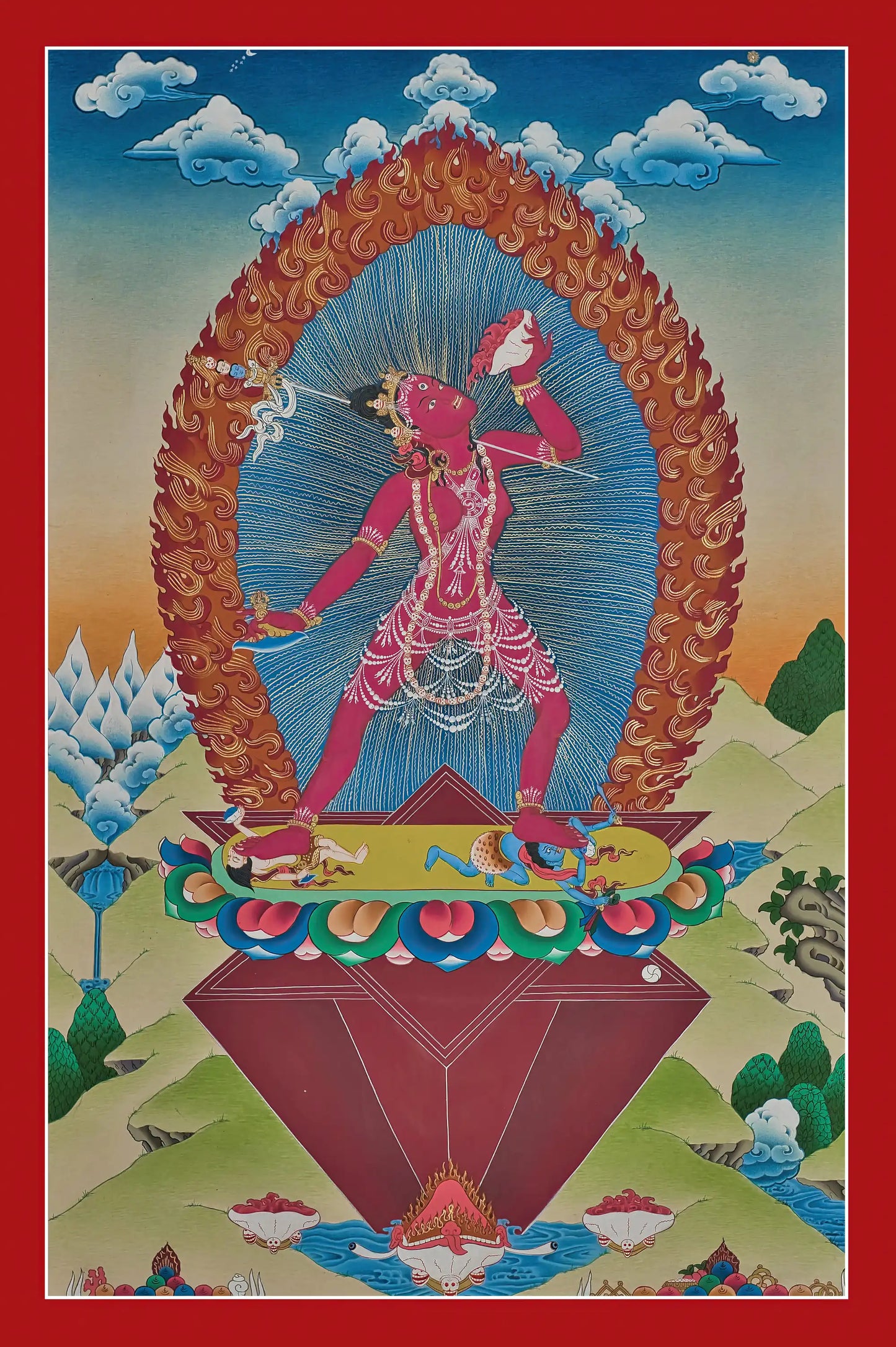 Vajrayogini Thangka - (15" * 20")
