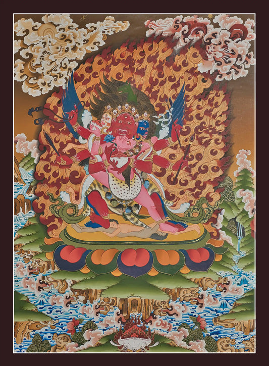 Vajrakilaya Thangka - (20" * 28")