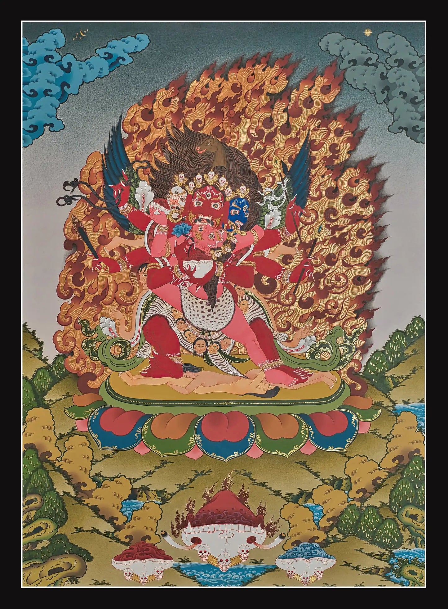 Vajrakilaya Thanka - (20" * 28")