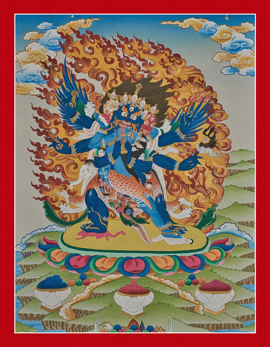 Vajrakilaya Thangka - (18" * 24")