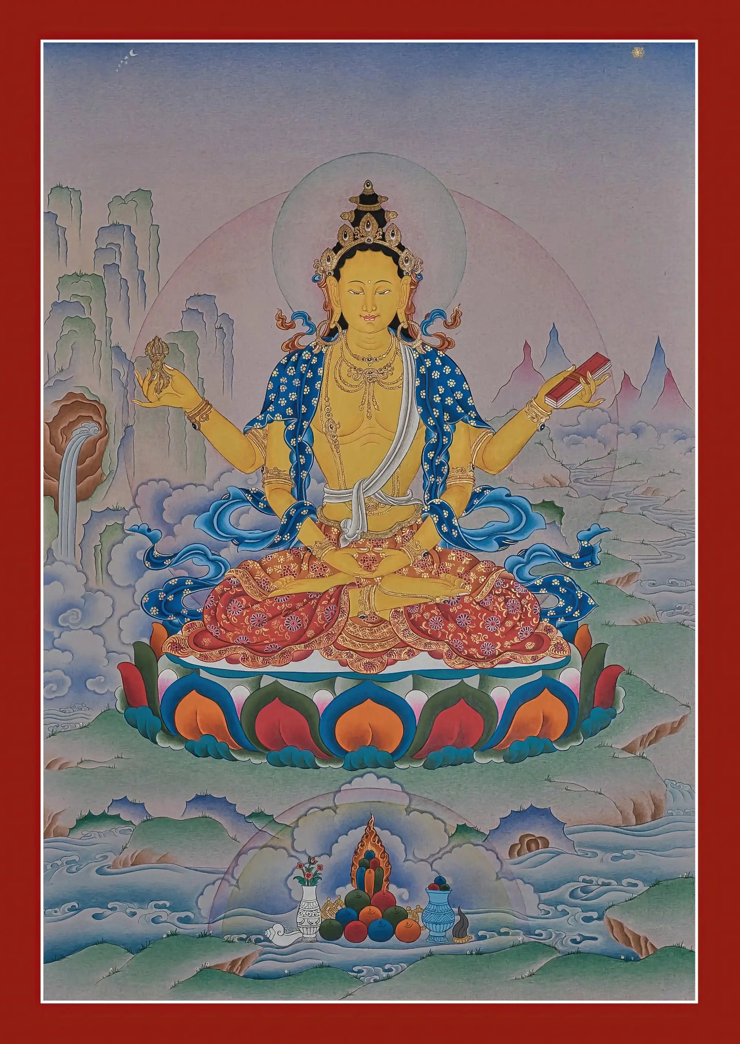 Prajnaparamita Thangka - (17" * 25")