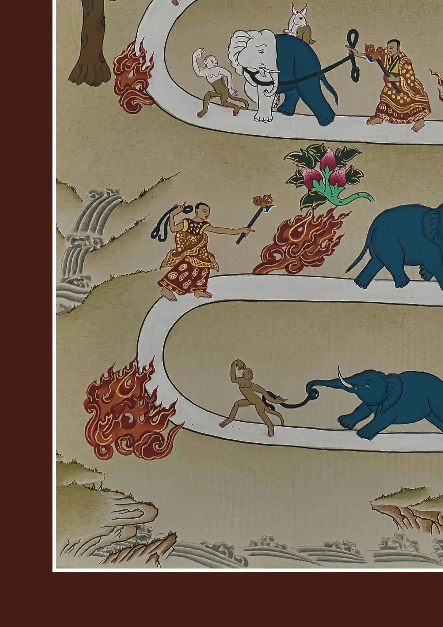 Path to Nirvana Thangka (Minimalstic)