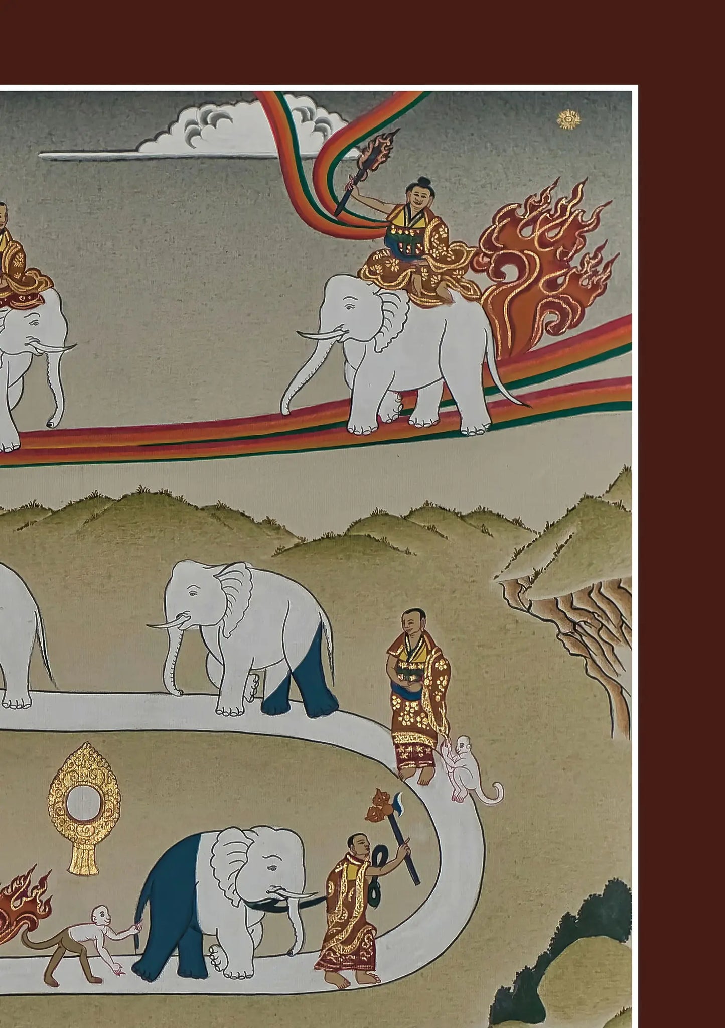 Path to Nirvana Thangka (Minimalstic)