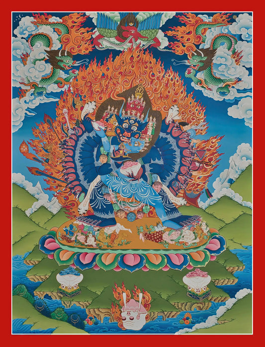 Yamantaka Thangka - (18" * 24")