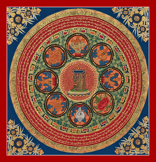 Mantra Mandala Thangka (19" * 19")