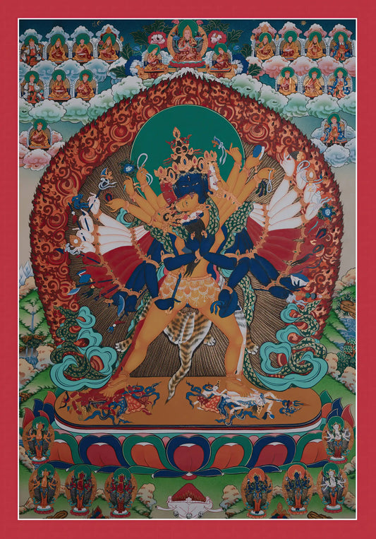 Kalachakra Deity Thangka - (20" * 29")