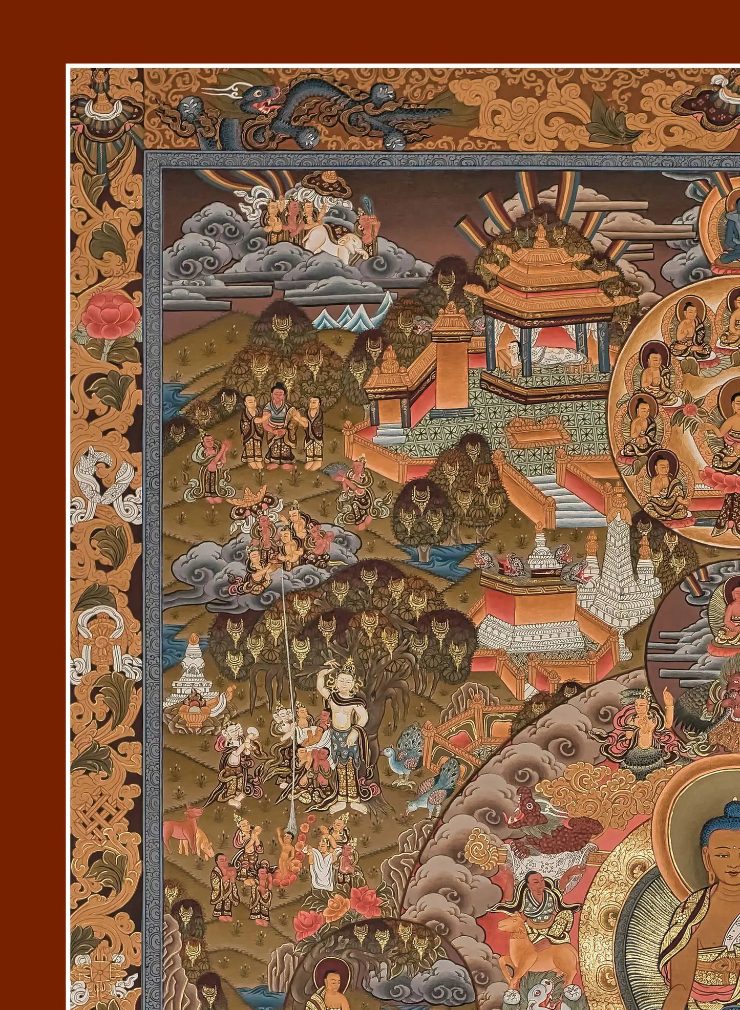 Buddha Life Story Thangka