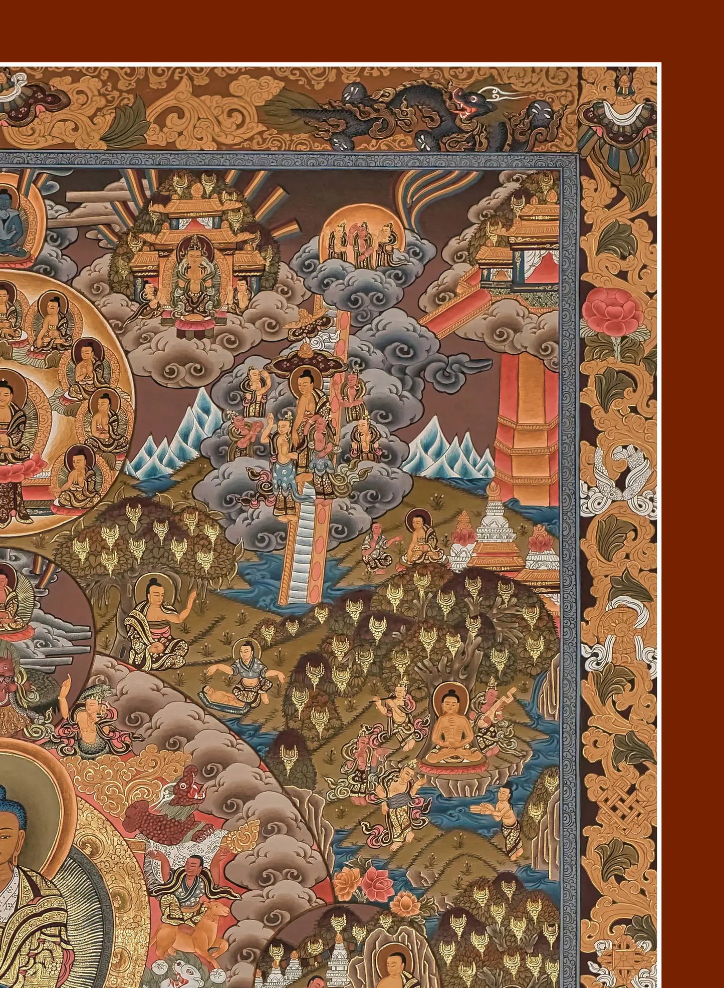 Buddha Life Story Thangka