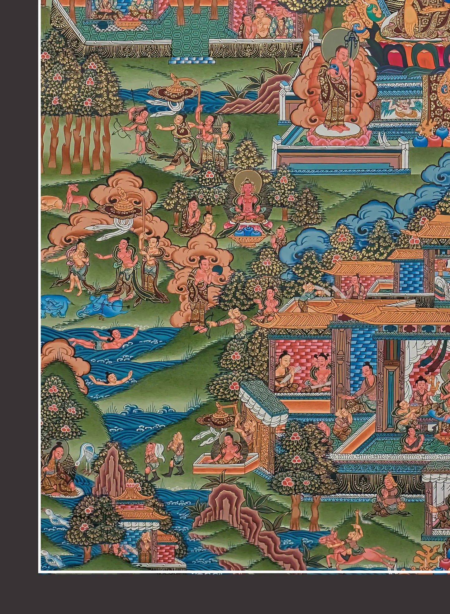 The Life of a Buddha Thanka Painting