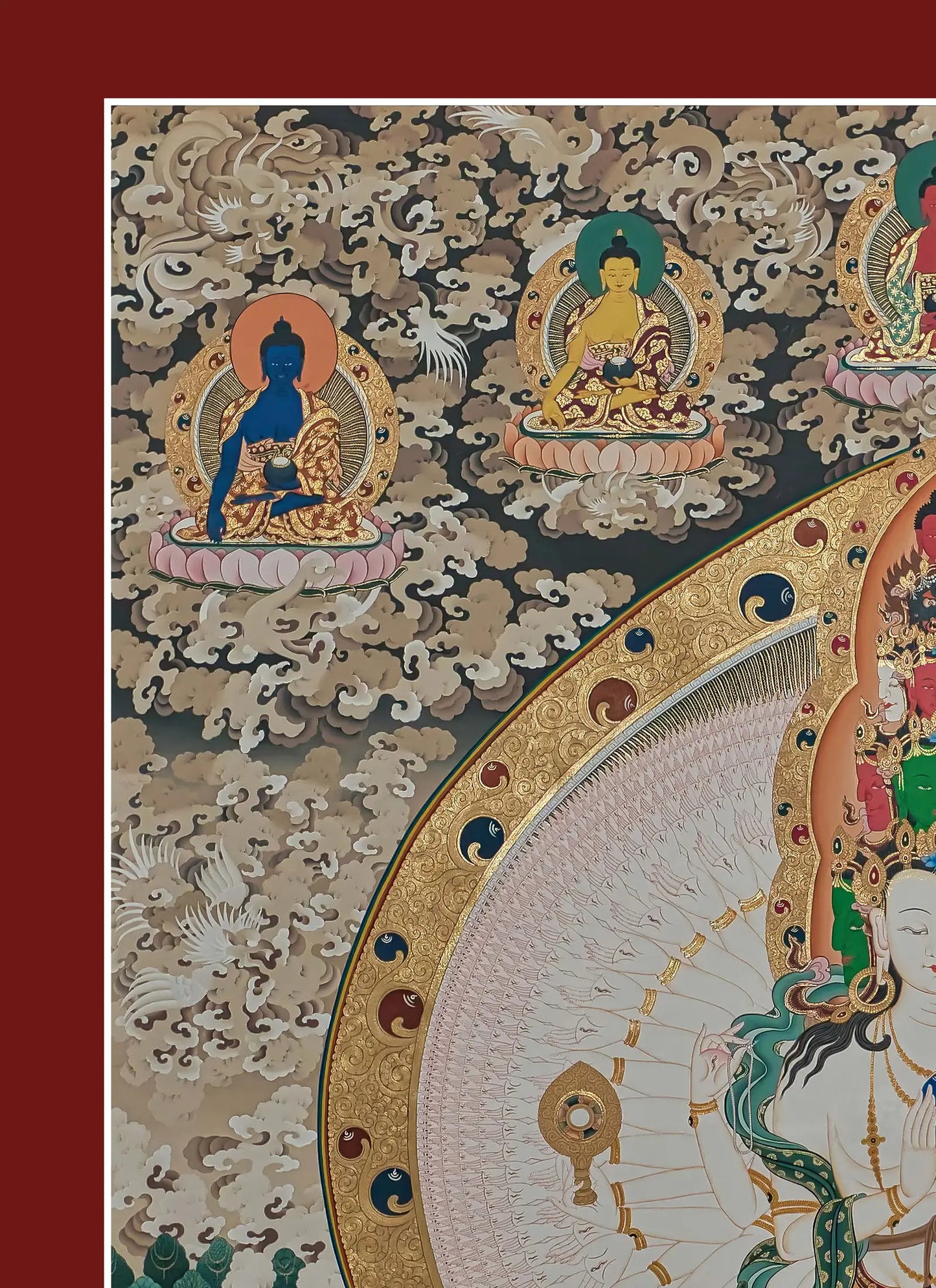 Avalokiteshvara Thangka | Five Dhyani Buddhas | Other Deities