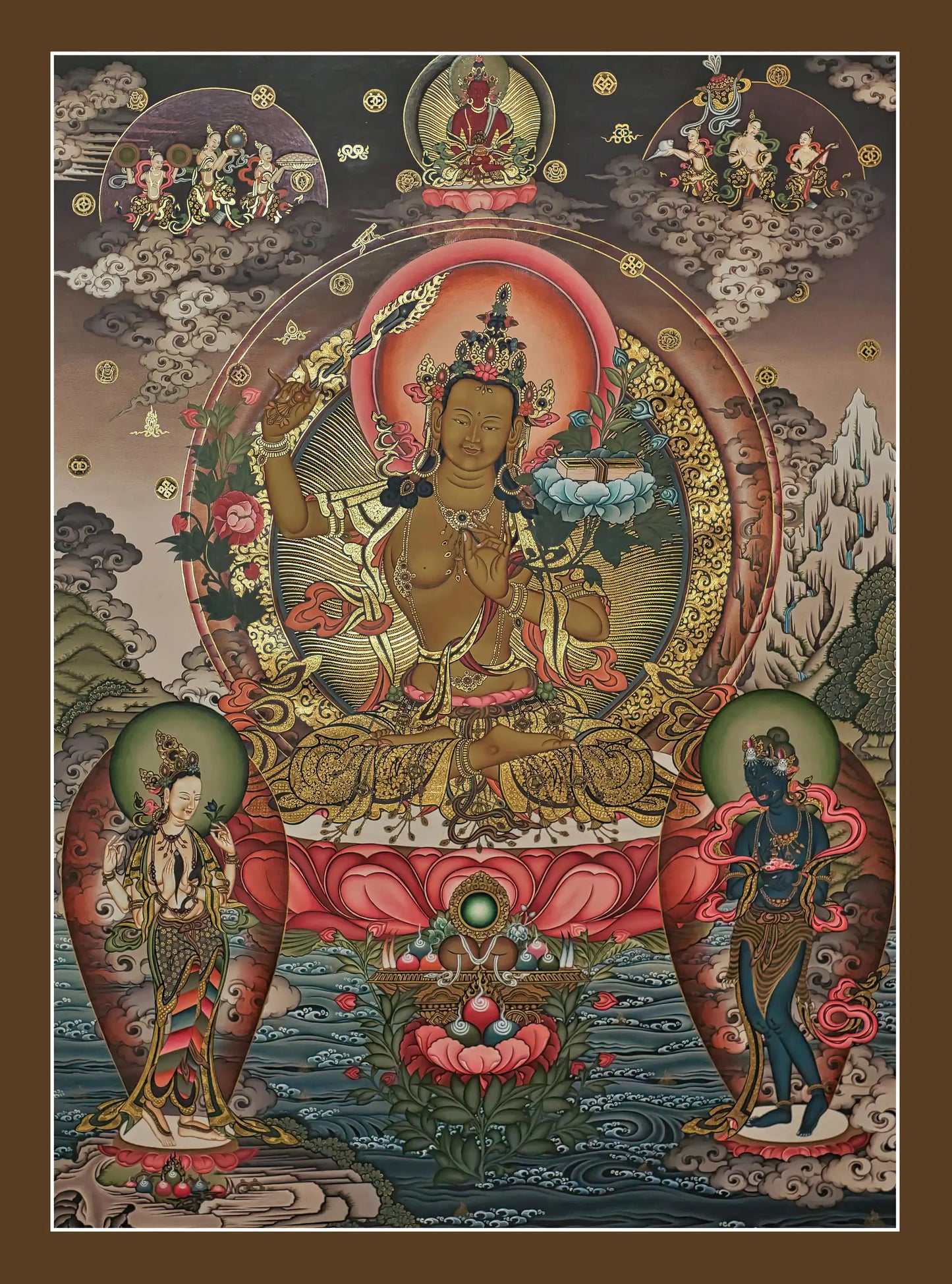 Manjushree God Thangka