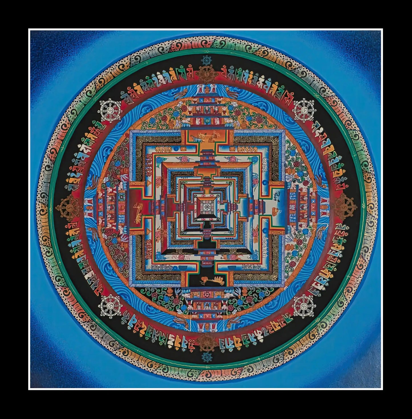 Kalachakra Mandala (In Blue)