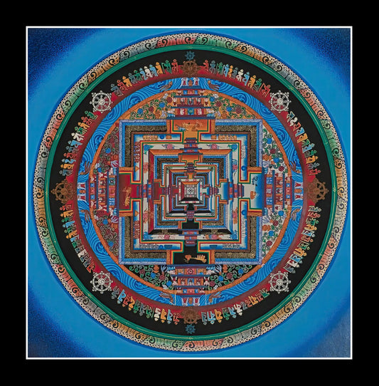 Kalachakra Mandala (In Blue)