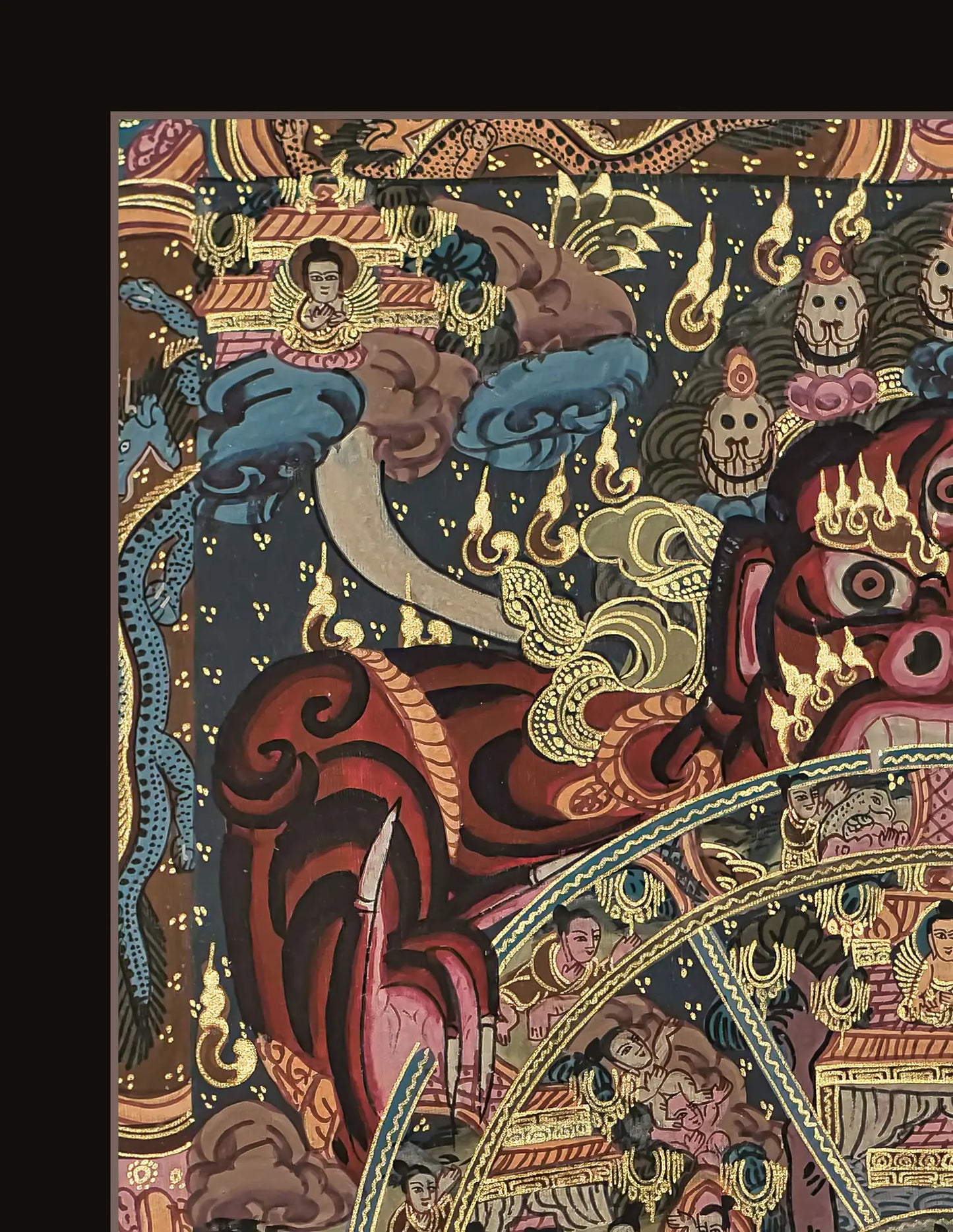 Wheel Of Life Thangka - (11" * 14")