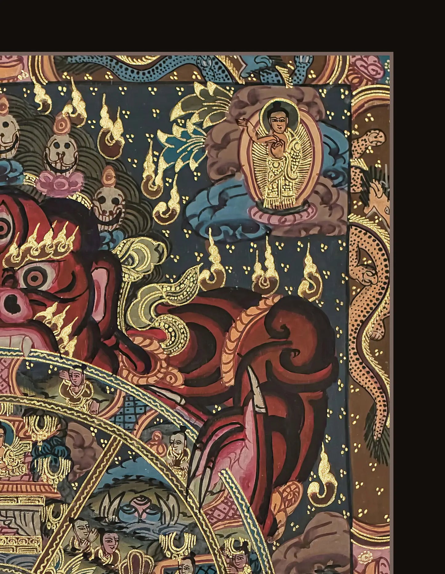 Wheel Of Life Thangka - (11" * 14")