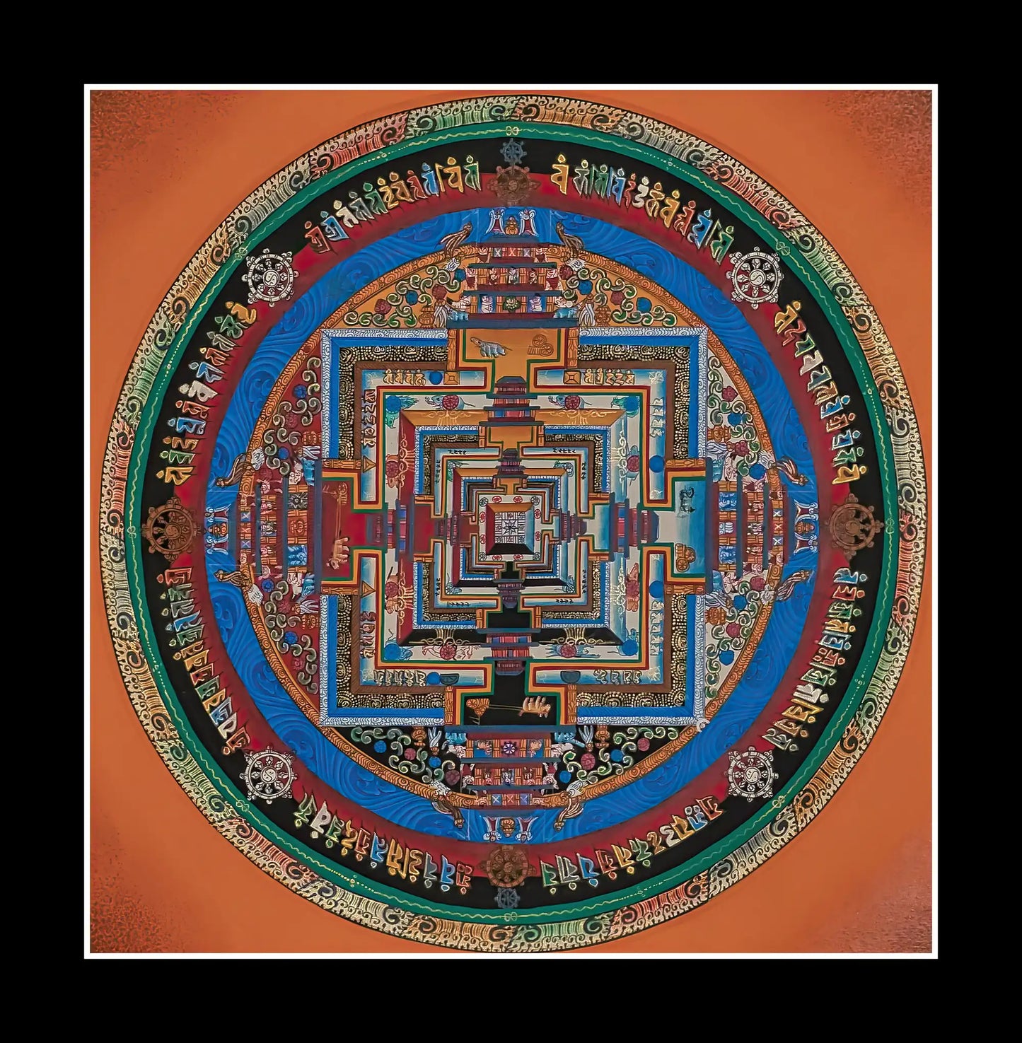 Kalachakra Mandala (In Brown)
