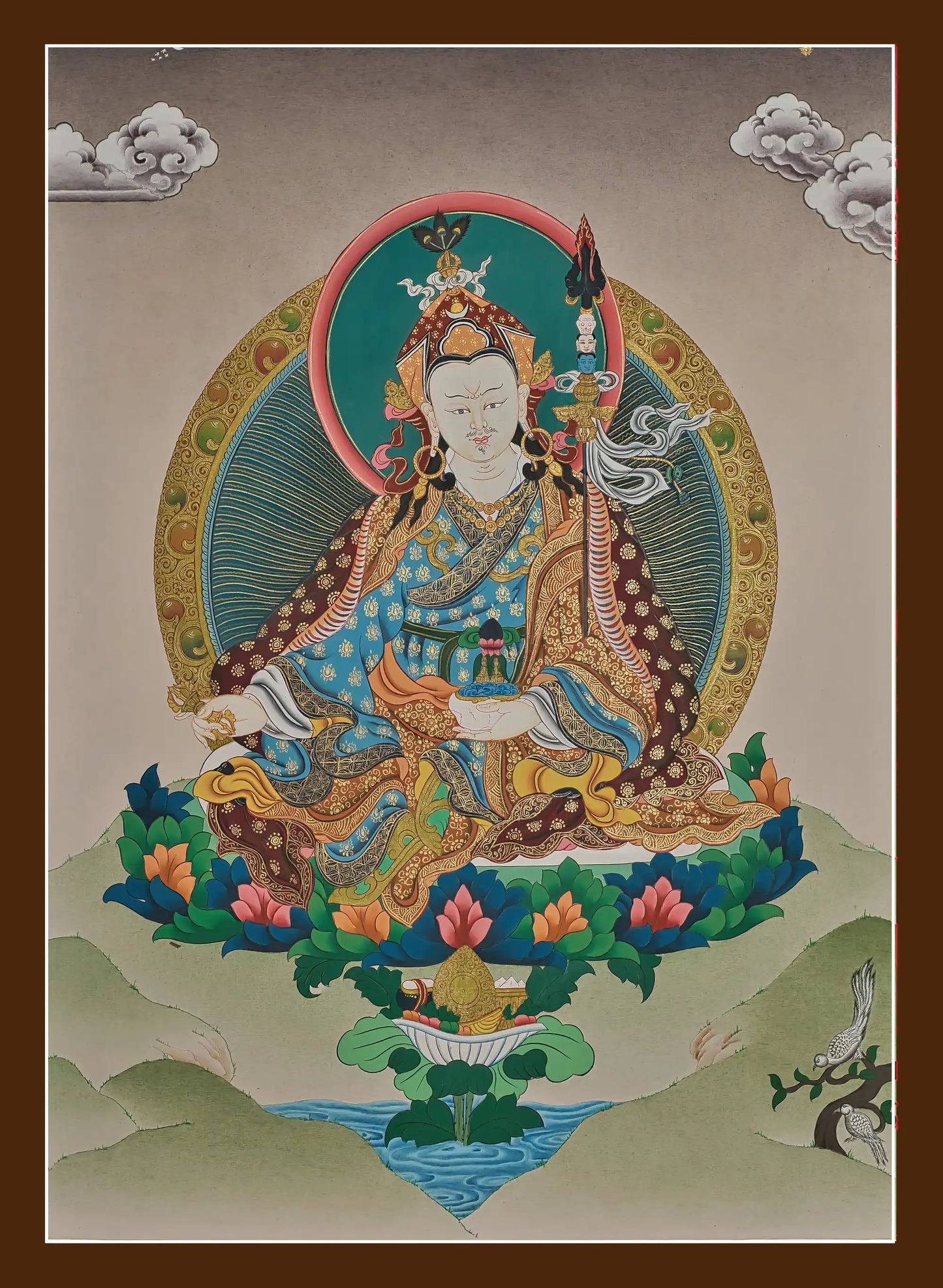 Guru Rinpoche Thangka - (17" * 23")