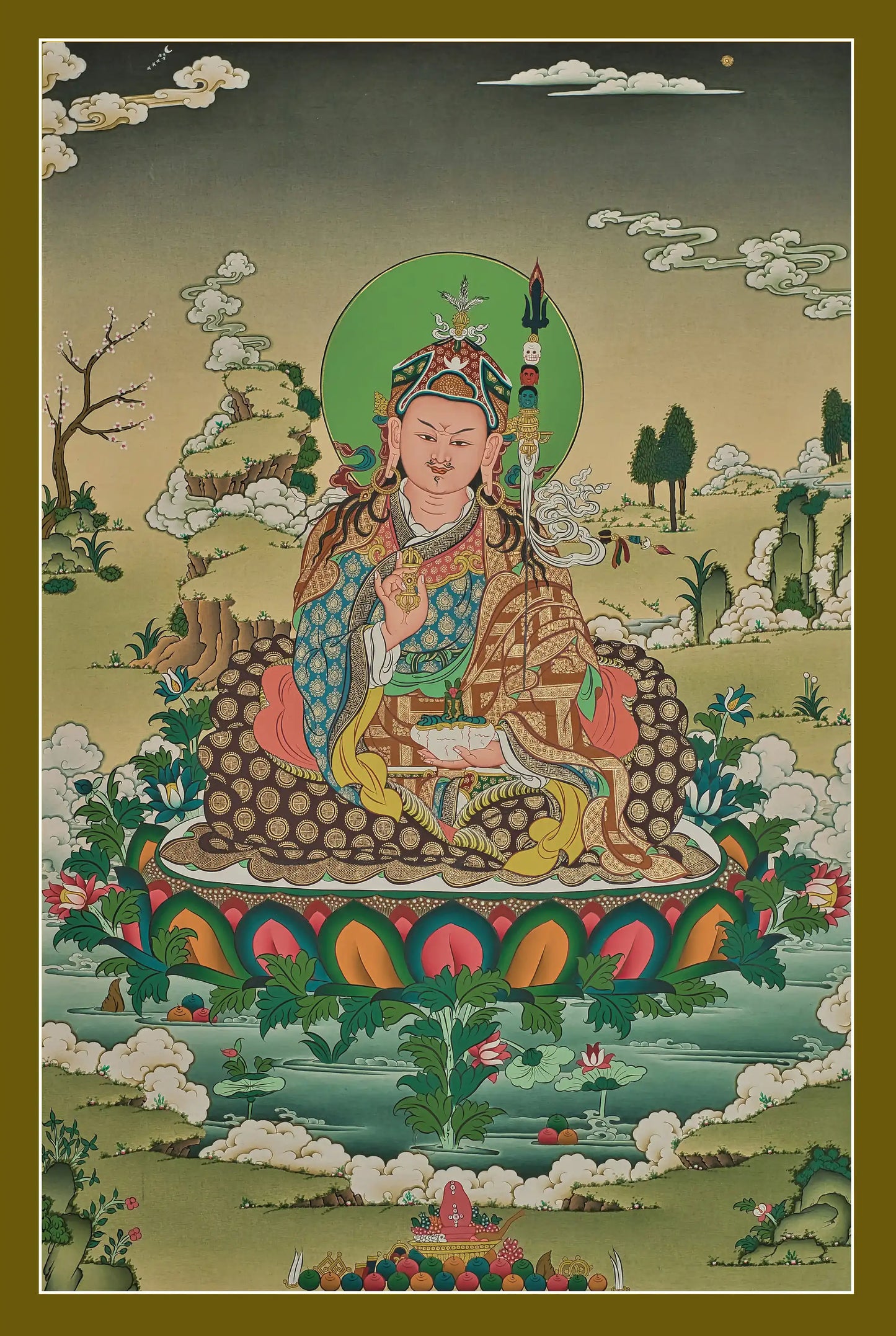 Guru Rinpoche Thangka - (20" * 30")