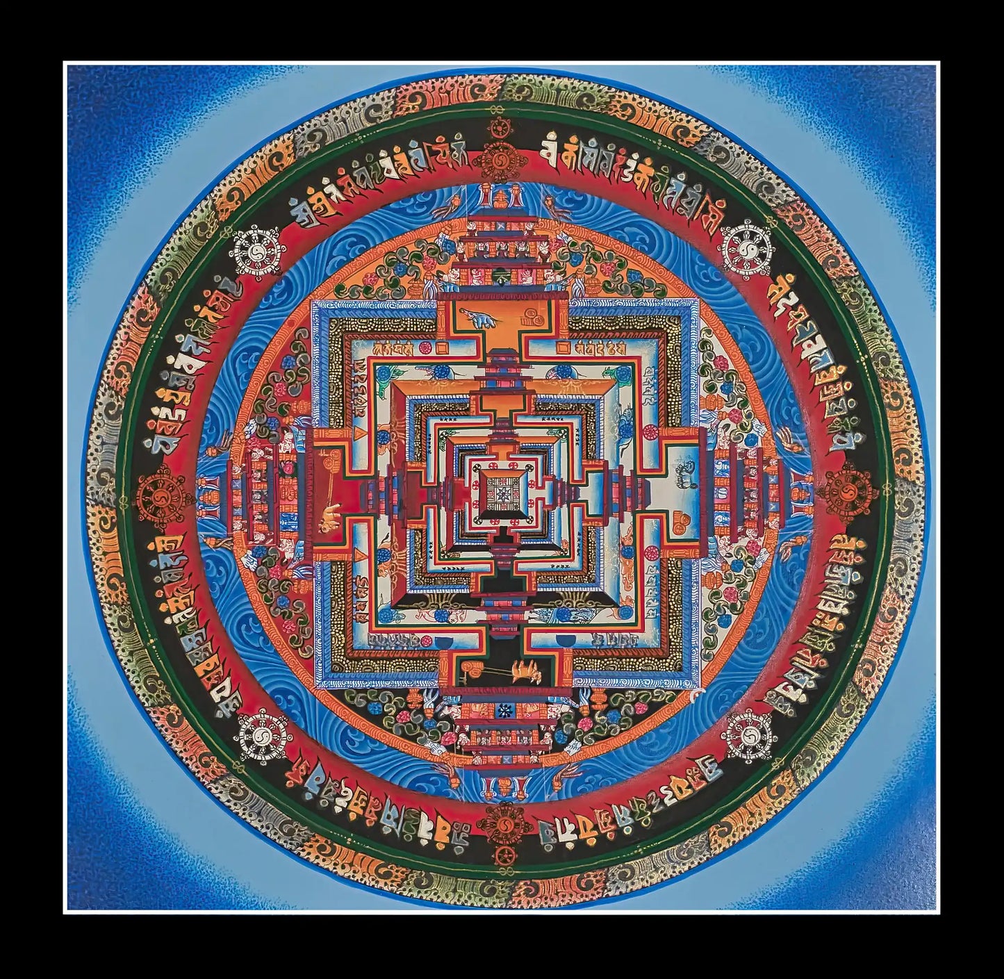 Kalachakra Mandala (In Blue)