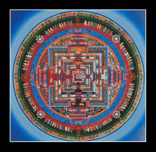 Kalachakra Mandala (In Blue)