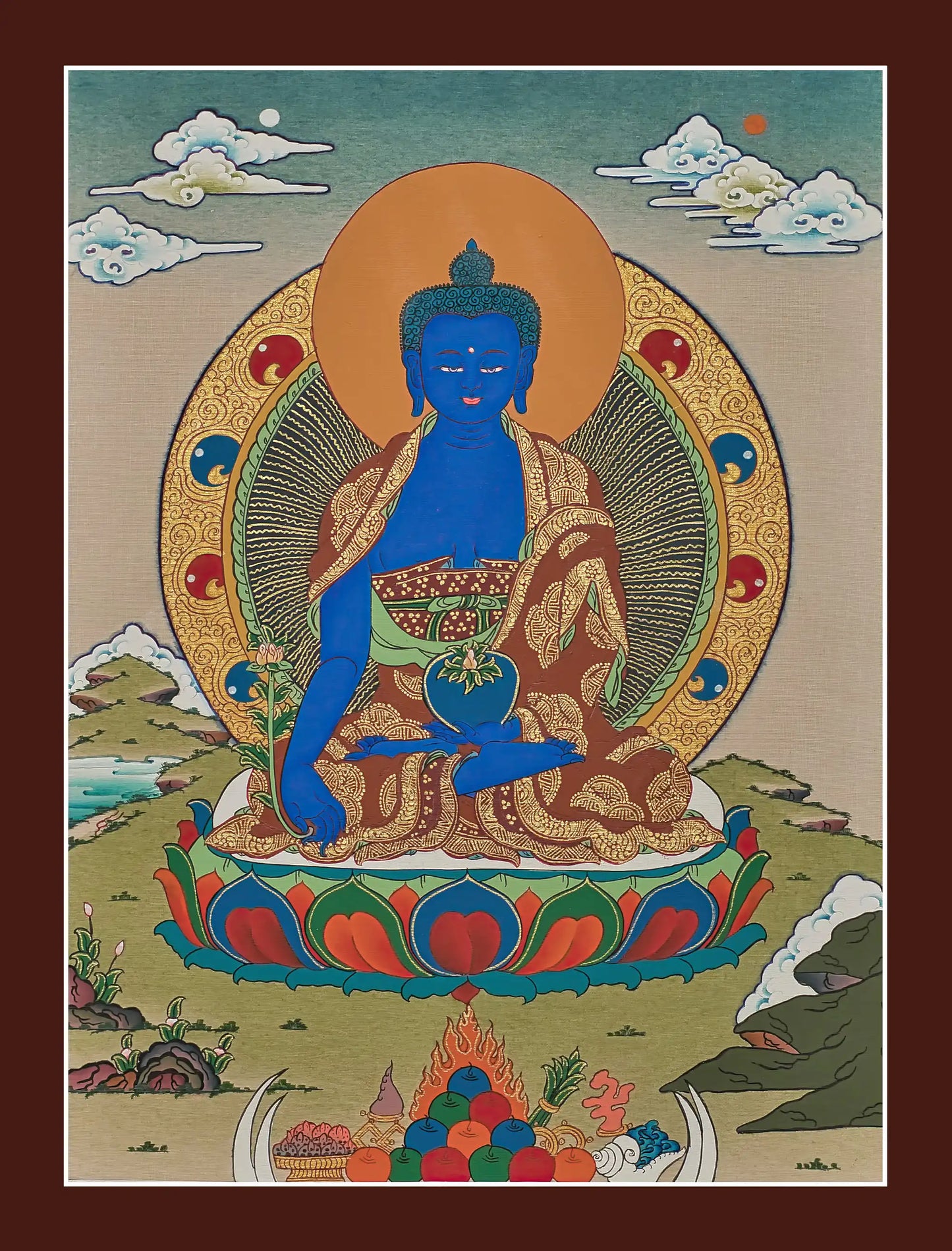 Bhaisajyaguru/Medicine Buddha Thangka