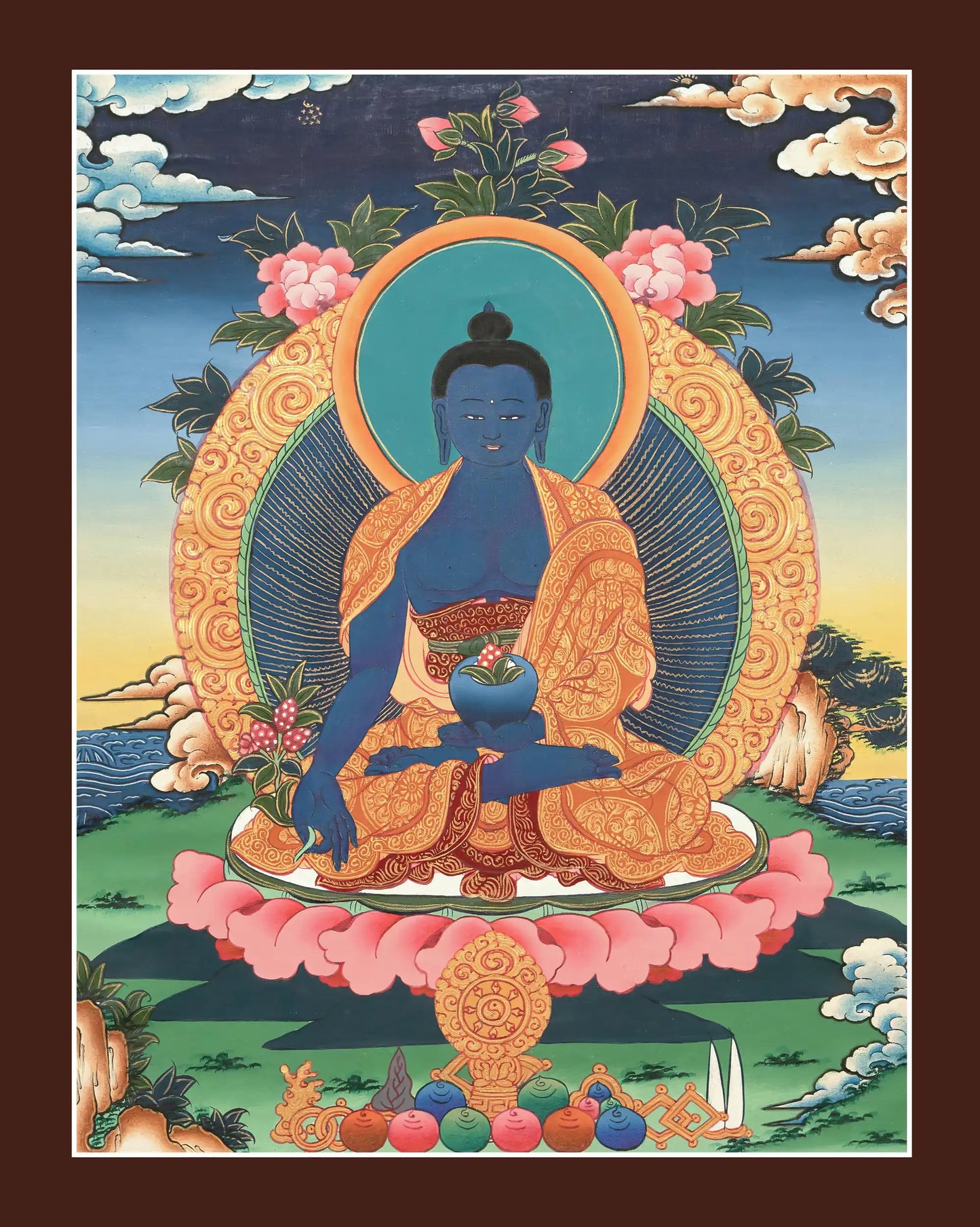 Bhaisajyaguru/Medicine Buddha Thangka