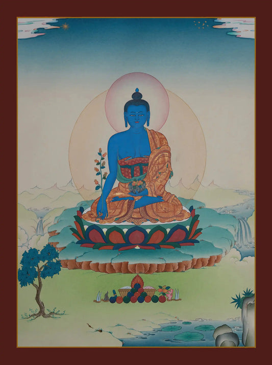 Bhaisajyaguru/Medicine Buddha Thangka