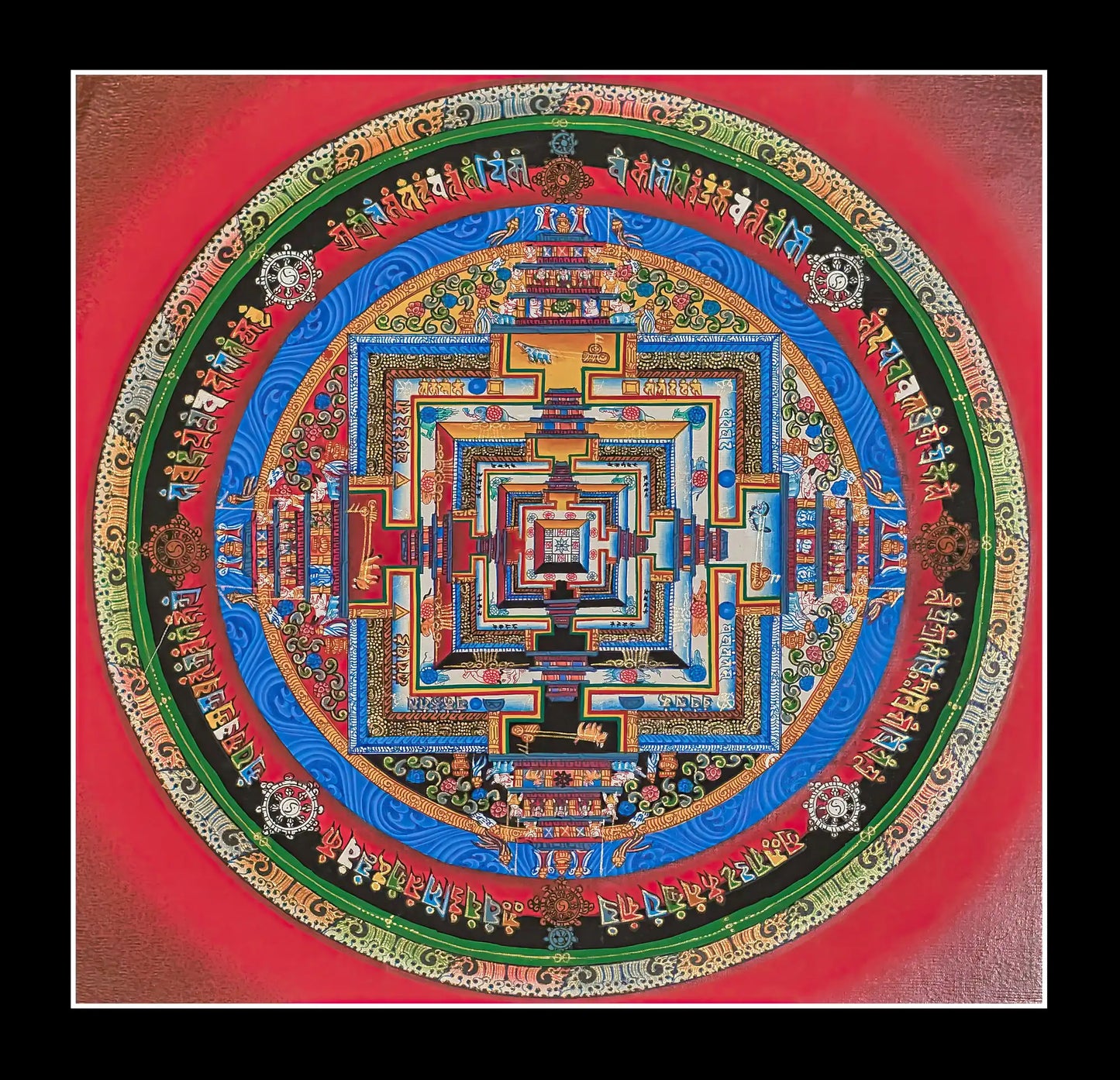 Kalachakra Mandala (In Red)