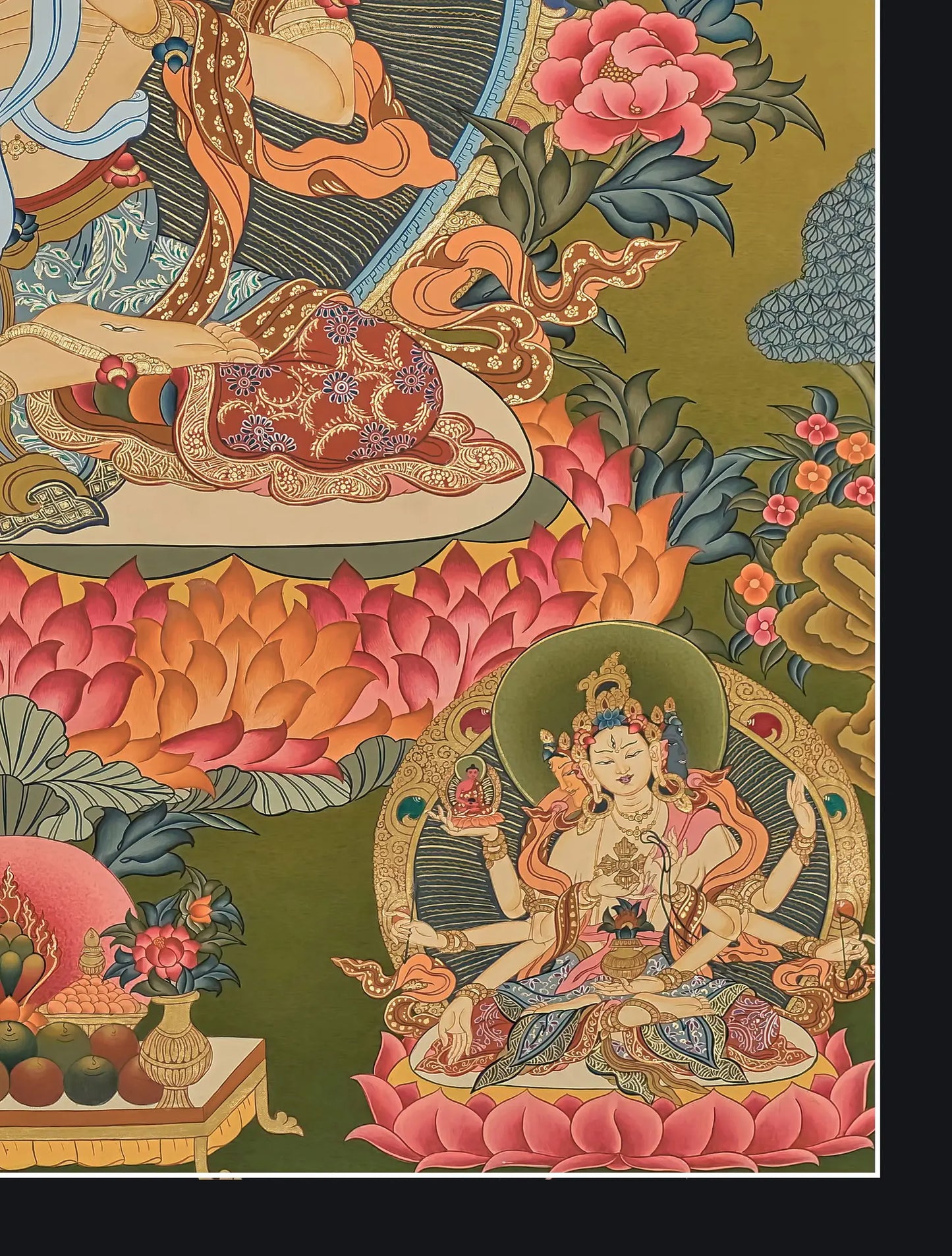 Painting of White Tara Buddhist Goddess