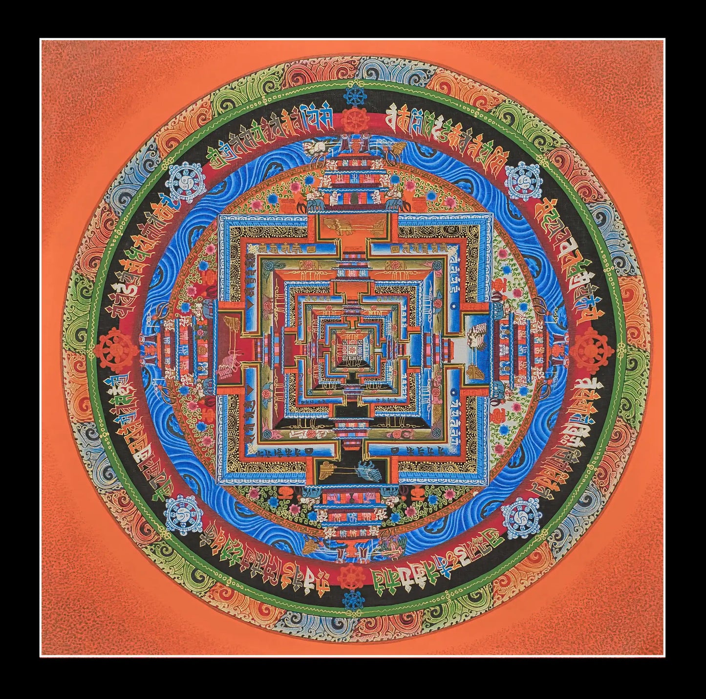 Kalachakra Mandala (In Brown)
