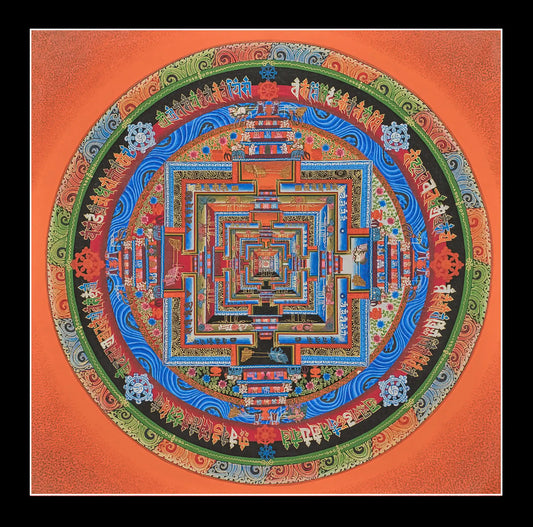 Kalachakra Mandala (In Brown)