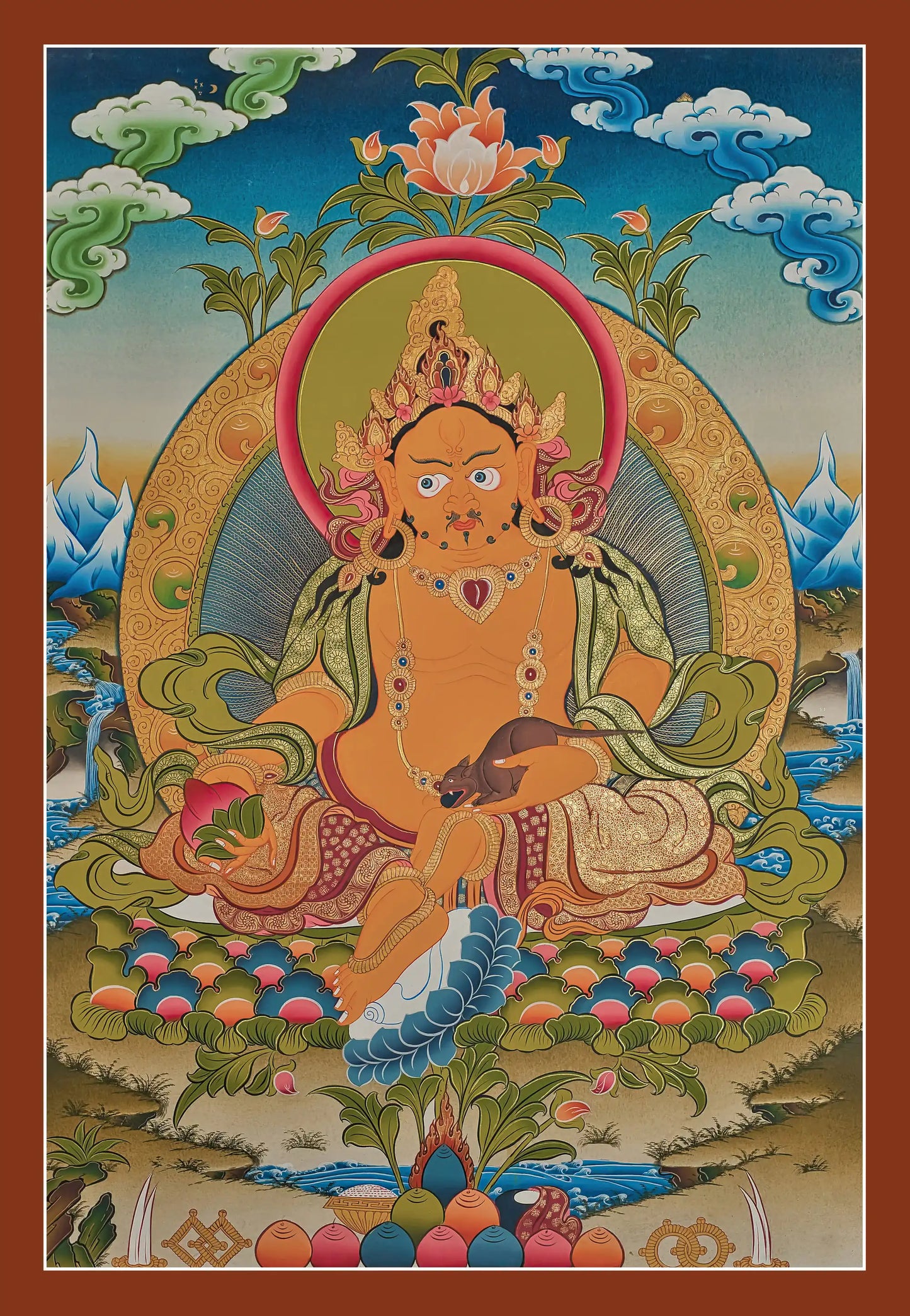 Jambhala Thangka - (20" * 30")