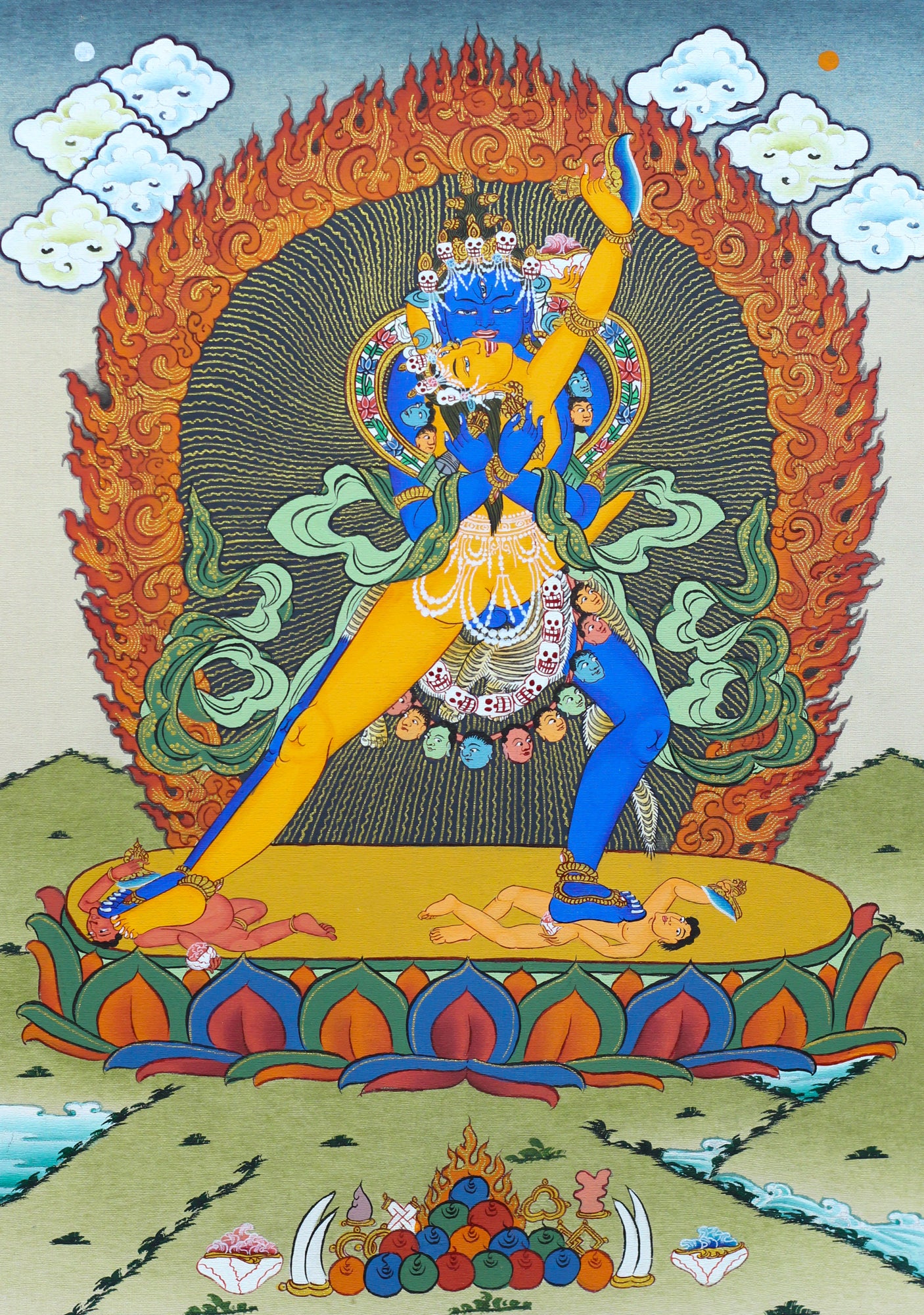 Traditional Chakrasamvara Thangka | Tibetan Art