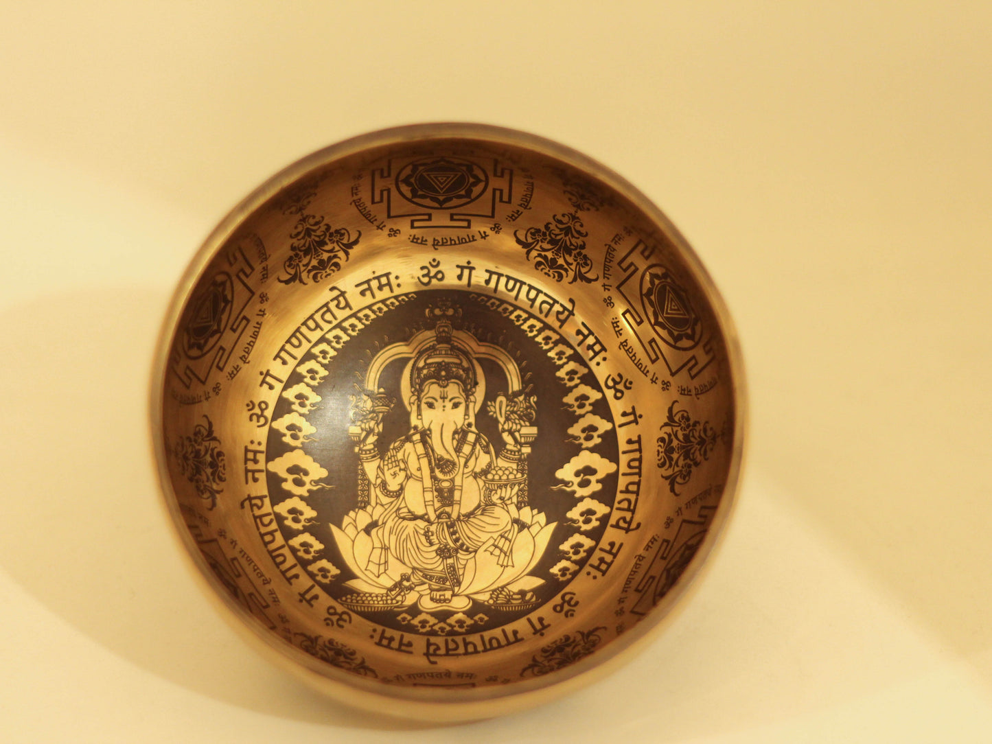Ganesh Engraved Singing Bowl